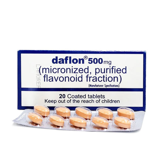 Daflon Tablet 500mg, 20 Ct - Servier - My Vitamin Store