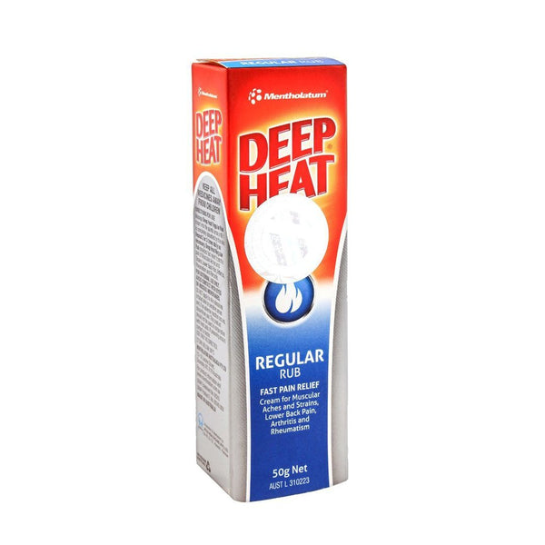 Deep Heat Regular Rub Fast Pain Relief Cream, 50g - My Vitamin Store