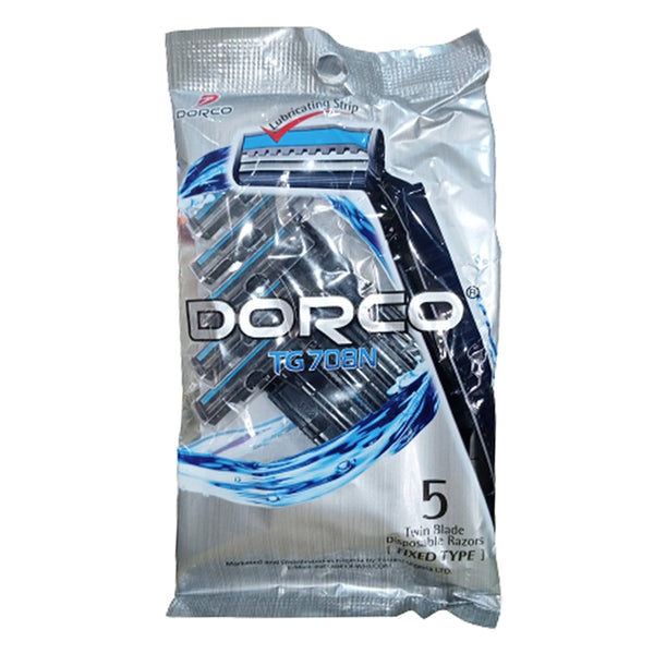 Dorco Twin Blade Disposable Razor for Men, 5 Ct - My Vitamin Store