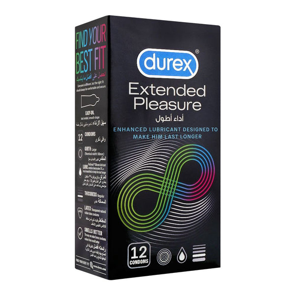 Durex Extended Pleasure Condoms, 12 Ct - My Vitamin Store