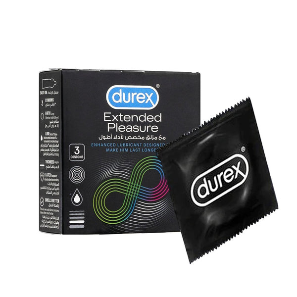 Durex Extended Pleasure Condoms, 3 Ct - My Vitamin Store