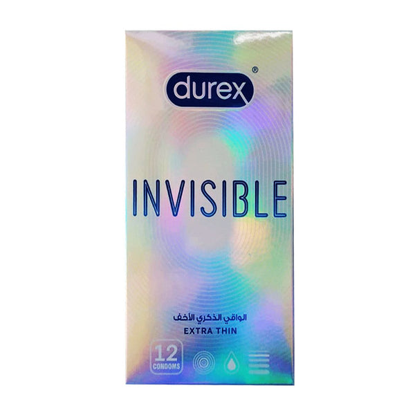 Durex Invisible Extra Thin Condoms, 12 Ct - My Vitamin Store