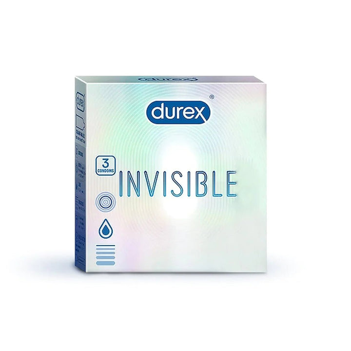 Durex Invisible Extra Thin Condoms, 3 Ct - My Vitamin Store