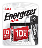 Energizer Max AA Batteries, 4 Ct - My Vitamin Store