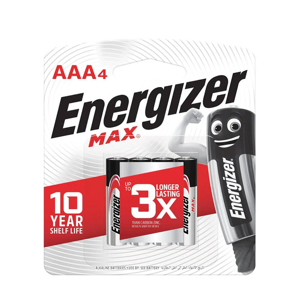Energizer Max AAA Batteries, 4 Ct - My Vitamin Store