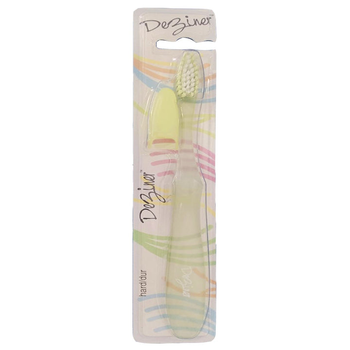 Ezigrip Deziner Hard Toothbrush (Green), 1 Ct - My Vitamin Store