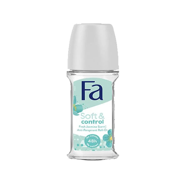 Fa Soft & Control Fresh Jamine Scent Anti-Perspirant Roll On 48H, 50ml - My Vitamin Store