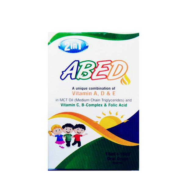 Fablous 2-in-1 ABED Oral Drops, 15ml + 15ml - My Vitamin Store