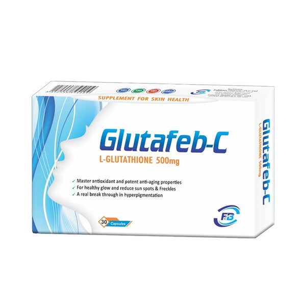 Fablous Glutafeb C (L-Glutathione) 500mg, 30 Ct - My Vitamin Store