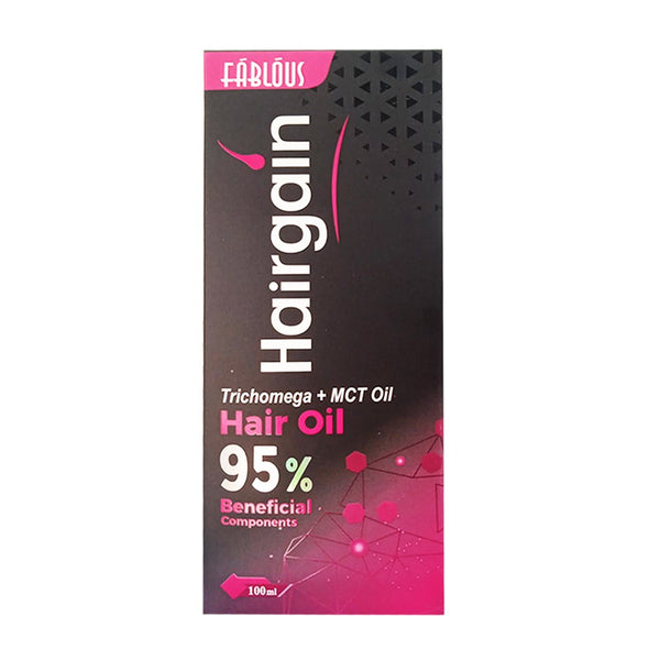 Fablous Hairgain Trichomega + MCT Hair Oil, 100ml - My Vitamin Store
