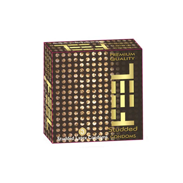 Feel Stud Extra Doted Condoms, 3 Ct - My Vitamin Store