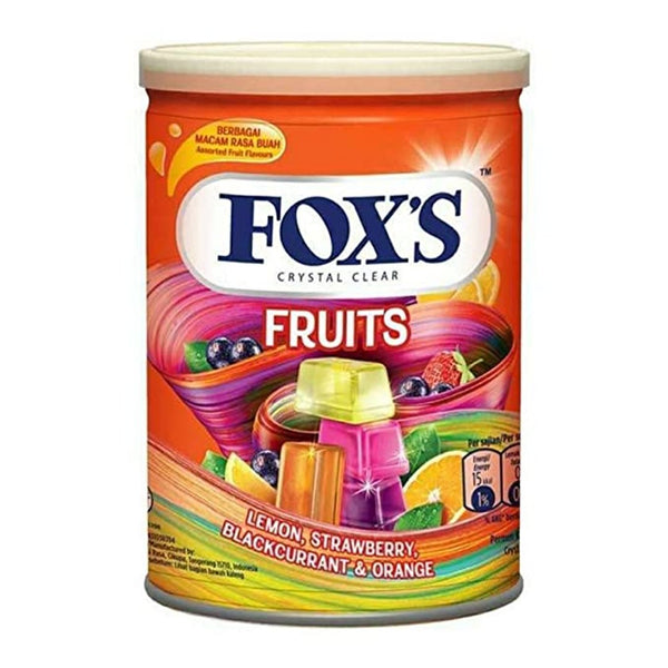 Fox's Crystal Clear Fruits Candy Tin Pack, 180g - My Vitamin Store