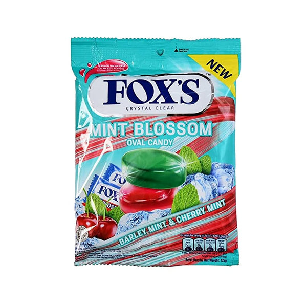 Fox's Crystal Clear Mint Blossom Oval Candy, 125g - My Vitamin Store