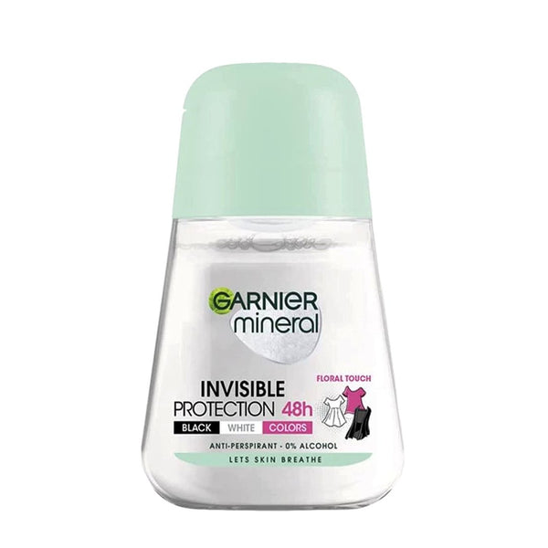 Garnier Mineral Invisible Protection 48H Anti-Perspirant Deodorant Roll on, 50ml - My Vitamin Store