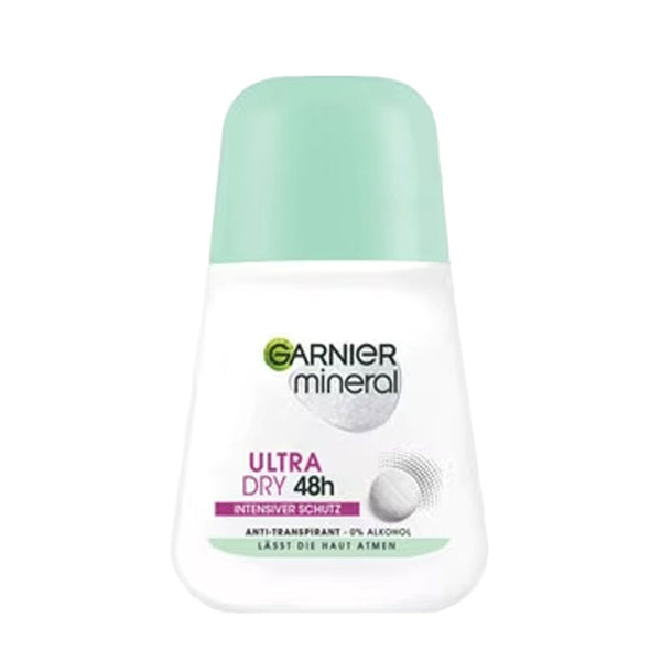 Garnier Mineral Ultra Dry 48H Anti-Perspirant Deodorant Roll on, 50ml - My Vitamin Store