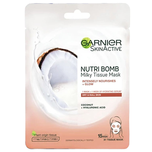 Garnier Nutri Bomb Milky Tissue Mask For Dry & Dull Skin - My Vitamin Store