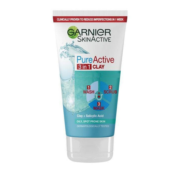 Garnier Pure Active 3 in 1 Clay, 150ml - My Vitamin Store