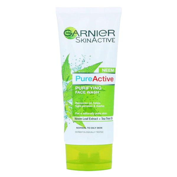 Garnier Pure Active Purifying Neem Face Wash, 100ml - My Vitamin Store