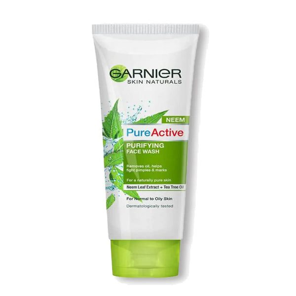 Garnier Pure Active Purifying Neem Face Wash, 50ml - My Vitamin Store