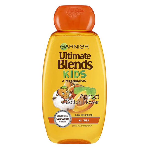 Garnier Ultimate Blends Kids Apricot Cotton Flower 2-in-1 Shampoo, 250ml - My Vitamin Store