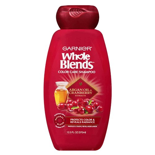 Garnier Whole Blends Color Care Shampoo with Argan Oil & Cranberry Extracts, 370ml - My Vitamin Store