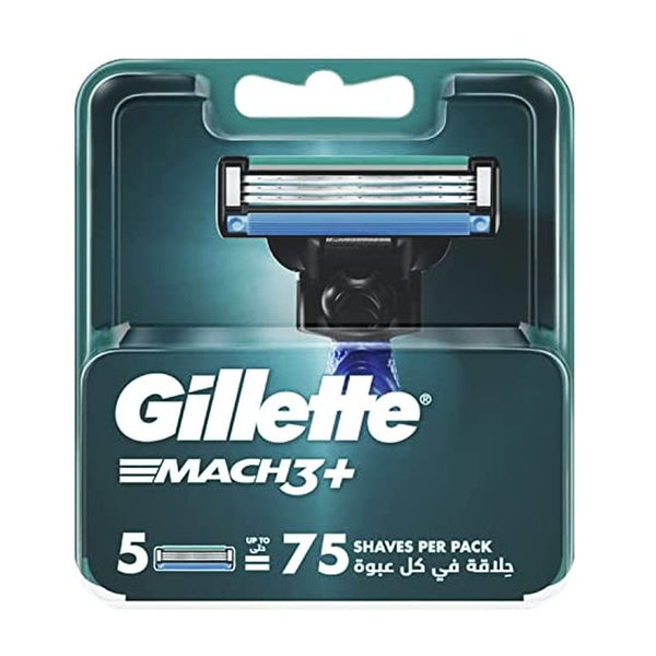 Gillette Mach3+ Razor Blade Refills, 5 Ct - My Vitamin Store