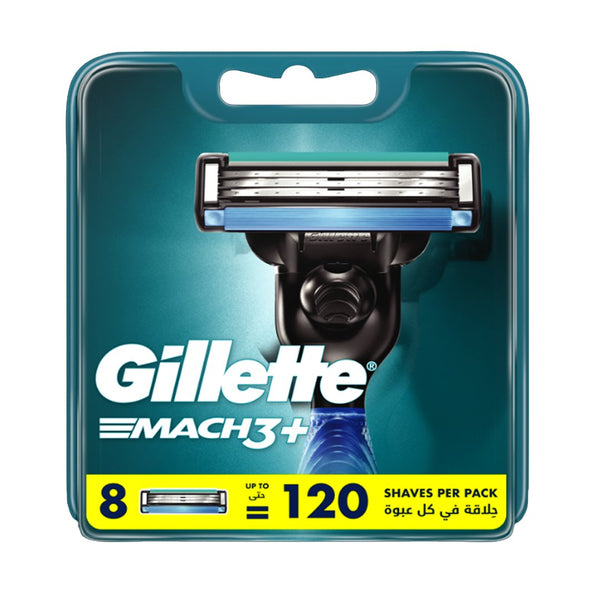 Gillette Mach3+ Razor Blade Refills, 8 Ct - My Vitamin Store