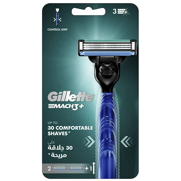 Gillette Mach3+ Razor With 1 Extra Blade Refill - My Vitamin Store
