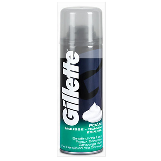 Gillette Mousse Shave Foam Sensitive Skin, 200ml - My Vitamin Store