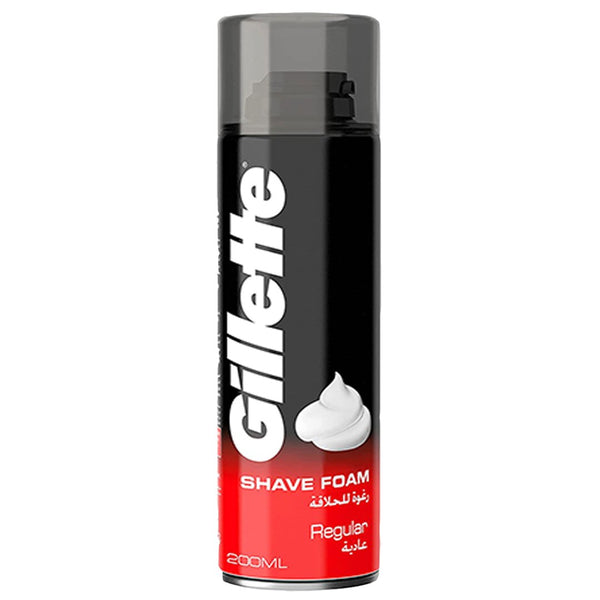 Gillette Shave Foam Regular, 200ml - My Vitamin Store
