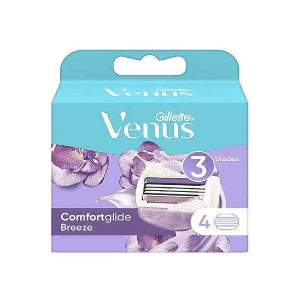 Gillette Venus Comfort Glide Breeze 3 Blades, 4 Ct - My Vitamin Store