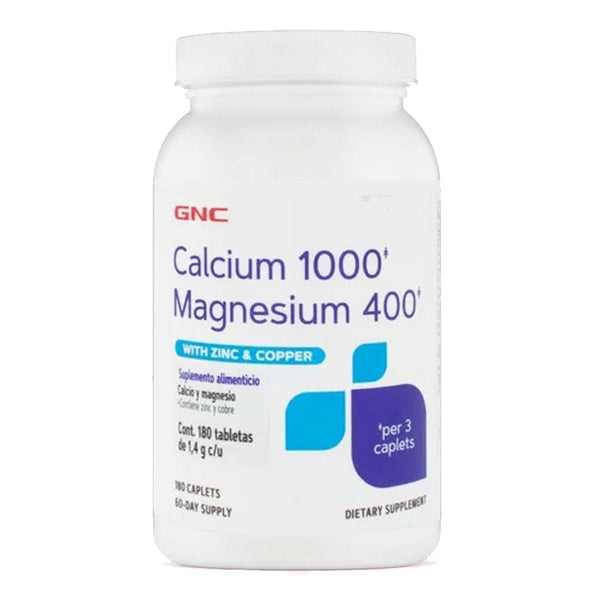GNC Calcium 1000 Magnesium 400, 180 Ct - My Vitamin Store