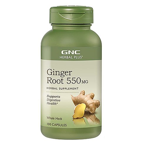 GNC Herbal Plus Ginger Root 550mg, 100 Ct - My Vitamin Store