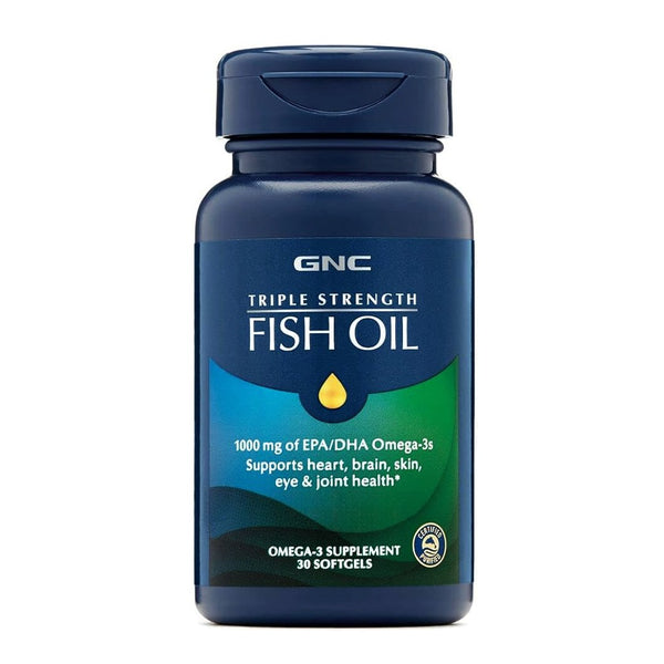 GNC Triple Strength Fish Oil, 30 Ct - My Vitamin Store