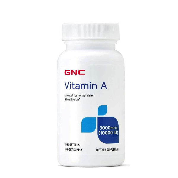 GNC Vitamin A 3000mcg 10000 IU, 180 Ct - My Vitamin Store