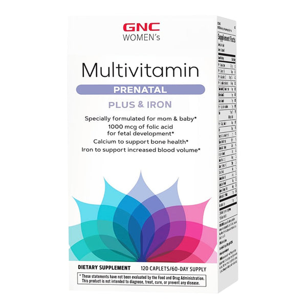 GNC Women's Multivitamin Prenatal Plus Iron, 120 Ct - My Vitamin Store