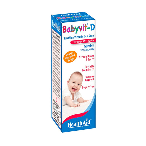 HealthAid Babyvit D Drops (Orange Flavor) - My Vitamin Store