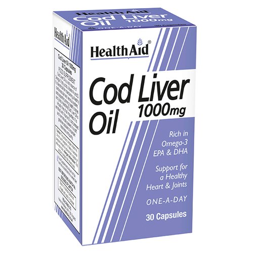 HealthAid Cod Liver Oil 1000 mg - My Vitamin Store