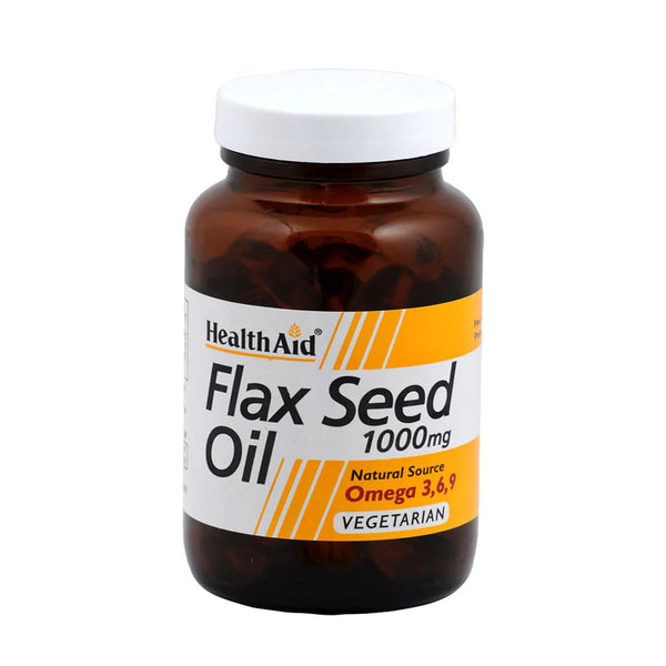 HealthAid Flaxseed Oil 1000mg, 60 Ct - My Vitamin Store