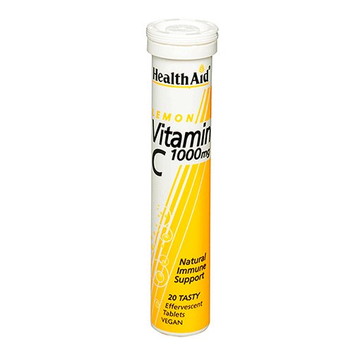 HealthAid Vitamin C 1000mg Effervescent (Lemon) - My Vitamin Store