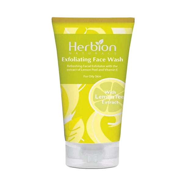 Herbion Exfoliating Face Wash With Lemon Peel Extract, 100ml - My Vitamin Store