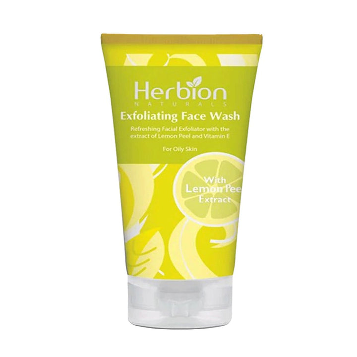 Herbion Exfoliating Face Wash With Lemon Peel Extract, 100ml - My Vitamin Store