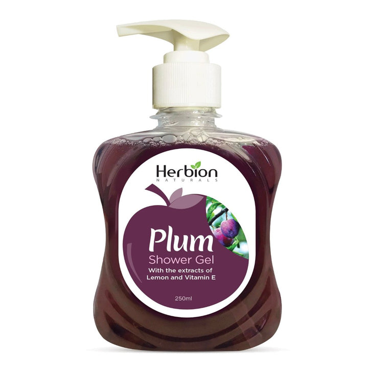 Herbion Plum Shower Gel, 250ml - My Vitamin Store