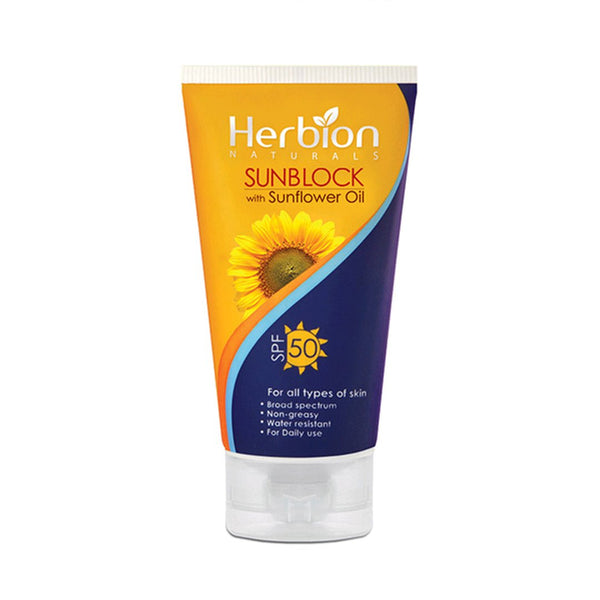Herbion Sunblock with Sunflower Oil, 100ml - My Vitamin Store