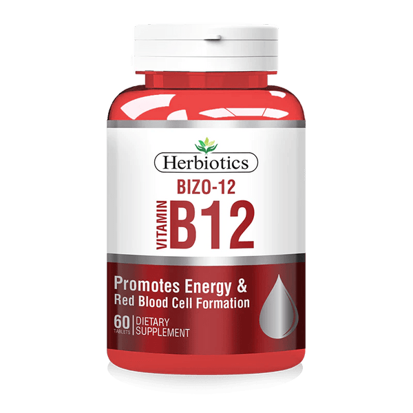 Herbiotics Bizo-12 (Vitamin B12), 60 Ct - My Vitamin Store