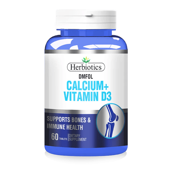 Herbiotics Dmfol (Calcium + Vitamin D3), 60 Ct - My Vitamin Store
