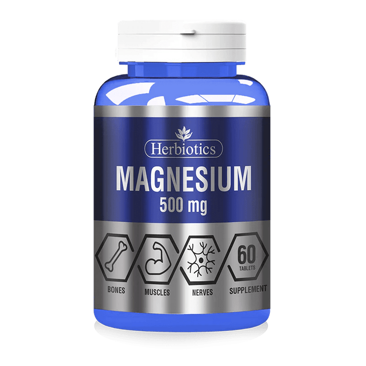Herbiotics Magnesium 500mg, 60 Ct - My Vitamin Store