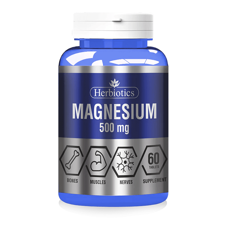 Herbiotics Magnesium 500mg, 60 Ct - My Vitamin Store