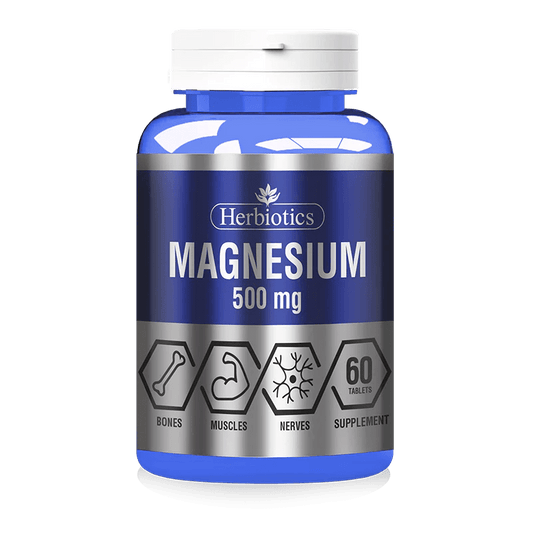 Herbiotics Magnesium 500mg, 60 Ct - My Vitamin Store