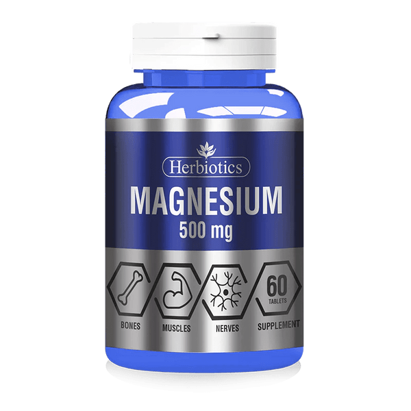 Herbiotics Magnesium 500mg, 60 Ct - My Vitamin Store